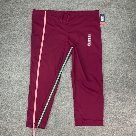 Cherokee Scrub Pants Adult 2XL XXL Plum Purple Breathable Medical Workwear New - Picture 4 of 14